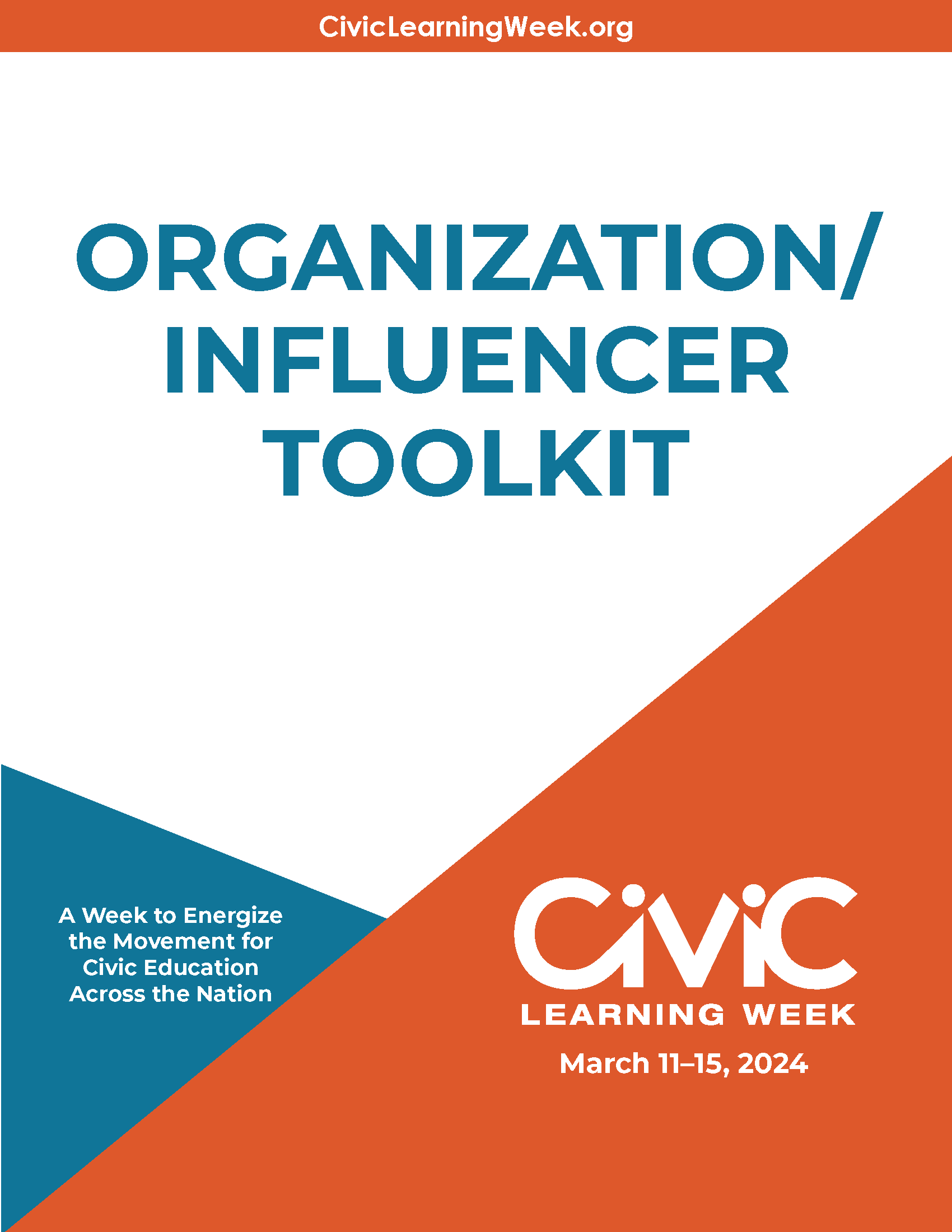 Get the Organization / Influencer Toolkit