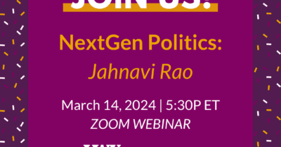NextGen Politics: Jahnavi Rao