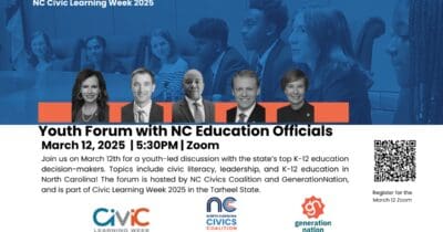 NC Civic Learning Week - Youth-Led Dialogue with State Education Officials