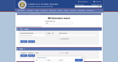 How to use the Connecticut General Assembly's Website and Bill Tracking Tools